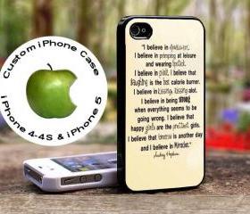 Audrey Hepburn Quotation-Custom case for iphone 4/4s and iphone 5